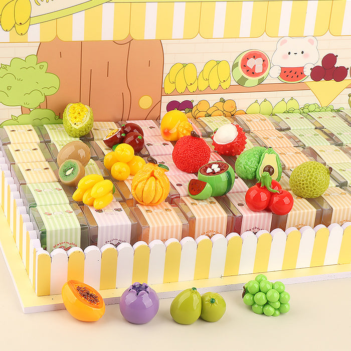 Wholesale Creative Mini Fruit Shop  Resin Fruit Food Toys