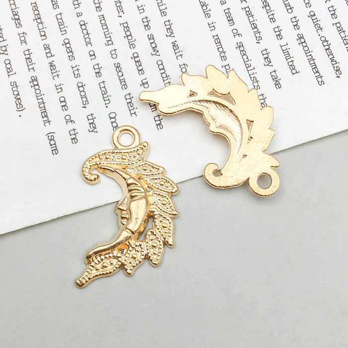 Wholesale DIY Alloy Simulation Star,  Moon and Sun Series Charms