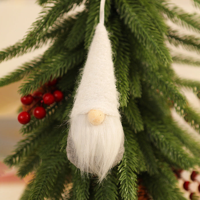 Wholesale Christmas Decorations Christmas Knitted Small Pendant Christmas Tree Faceless Old Man Doll Pendant Small Hanging