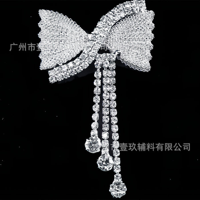 Wholesale DIY clothing accessories and embellishments: rhinestone bow corsage