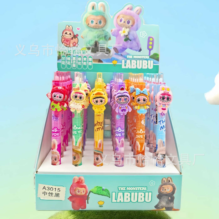 Wholesale Random Plush resin patch click gel pen cute student gel pen