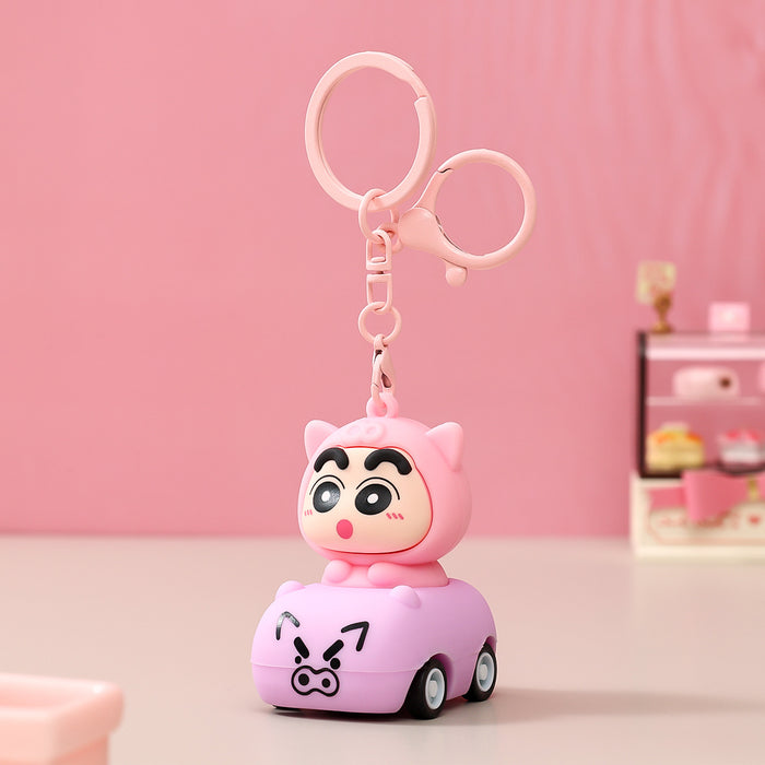 Wholesale Flocking Cartoon Keychain Cute Design Bag Charm Christmas Accessory MOQ≥3