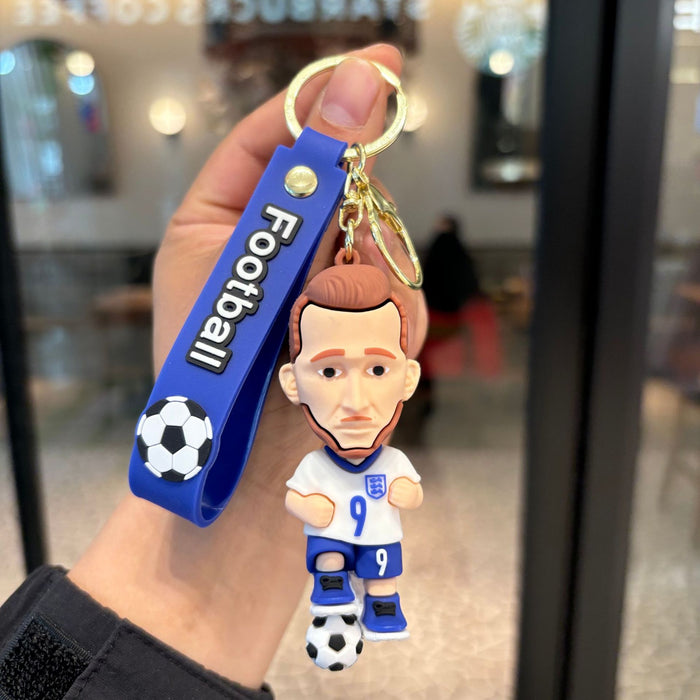 Wholesale 2pcs World Cup Cartoon Football Star Keychain Fashion Accessory Fan Gift