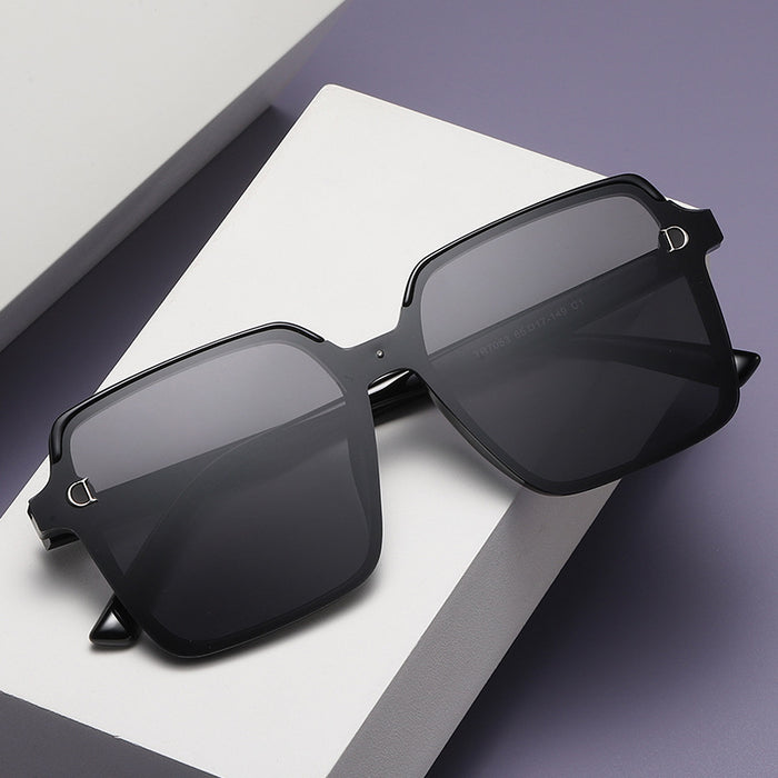 Wholesale generous frame sunscreen sunglasses women's high-end sense