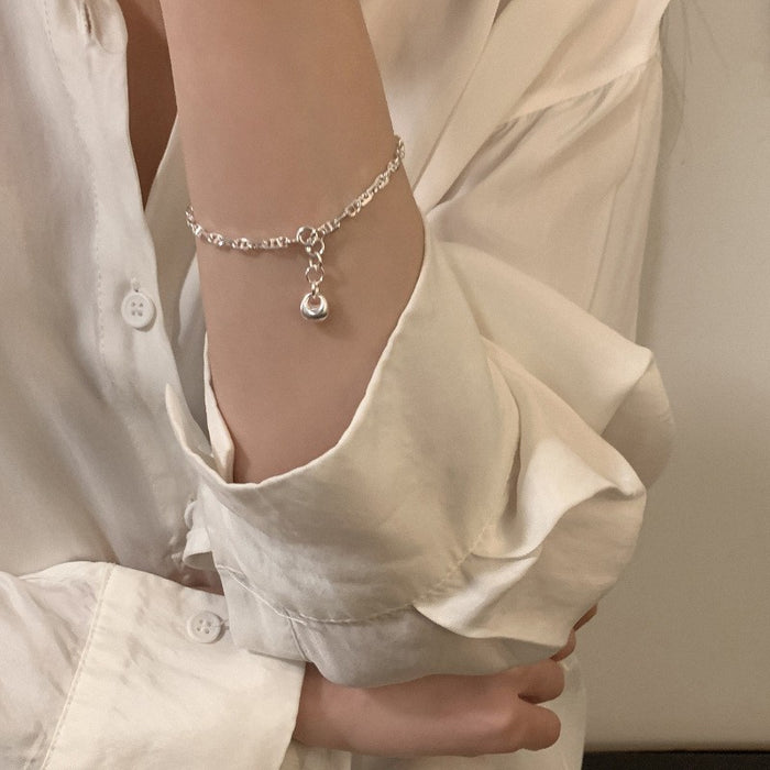 Wholesale Pure silver bracelet, bead, niche temperament, versatile accessory