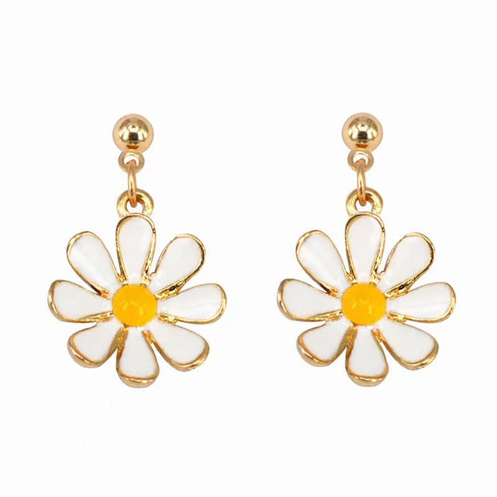 Wholesale Daisy Alloy Earrings JDC-ES-Chengx008