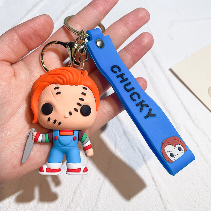 Wholesale Cartoon Movie Silicone Keychain JDC-KC-Qiwei033