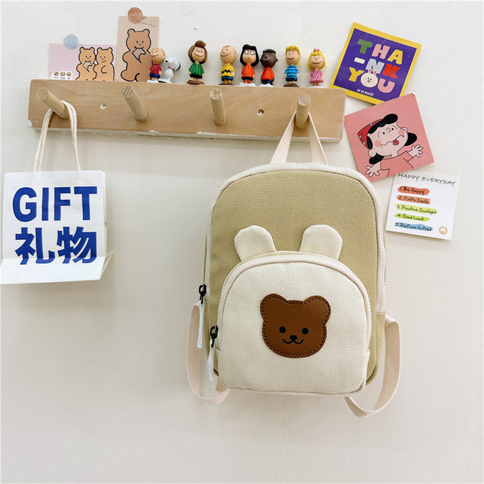 Wholesale Canvas Cute Mini Kids Backpack JDC-BP-YuanDuo077