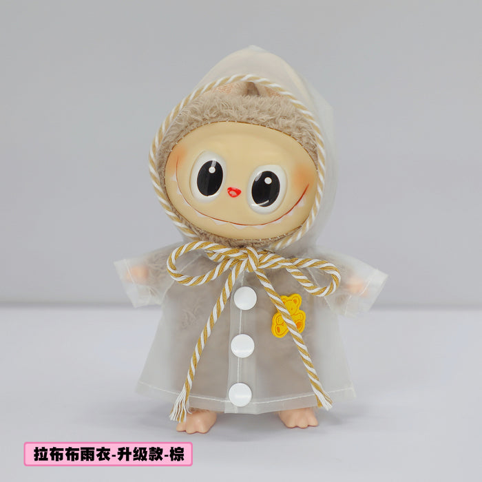 Wholesale Raincoat Dress-Up Dolls Waterproof Hooded Outwear Clothes  Pendant Doll Clothes