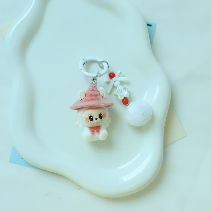 Wholesale Flocking wizard key chain pendant cute doll accessories mobile phone accessories pendant