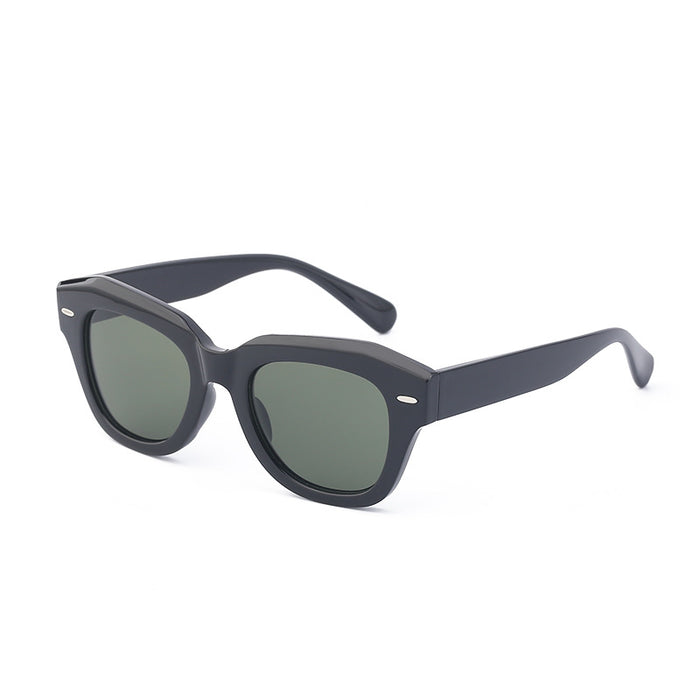 Wholesale Retro frame polarized sunglasses, fashionable rice nail sunglasses, sunglasses wholesale