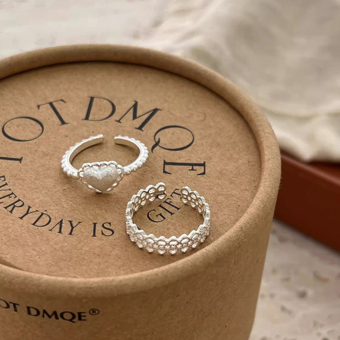 Wholesale Butterfly pearl ring, pure silver, niche, light luxury, high-end, versatile ring, open index finger ring