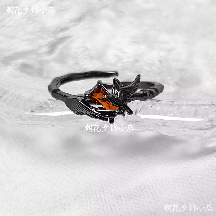 Wholesale Dark Crow Ring, High End, niche, index finger ring, female ring