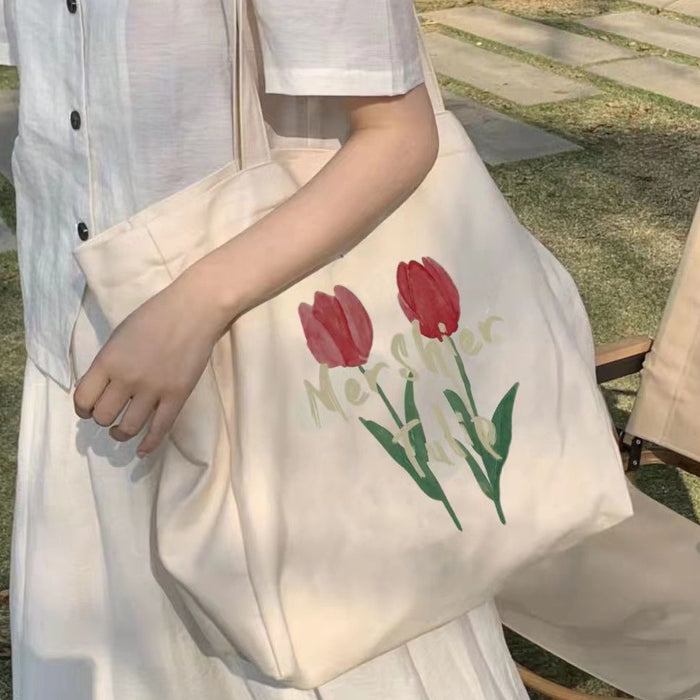 Wholesale Canvas bag, large capacity shoulder bag, student class handbag