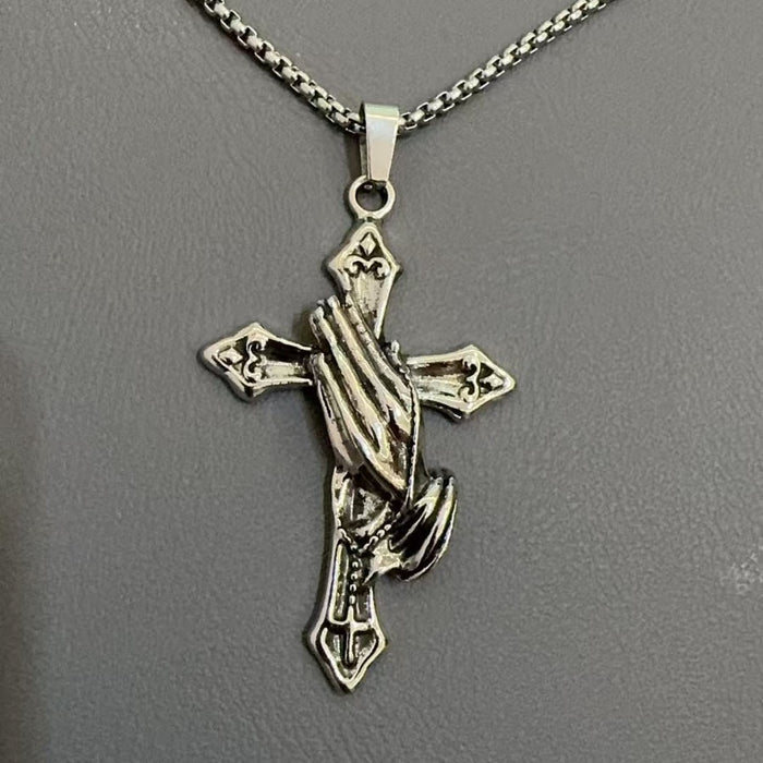 Wholesale Retro handmade pendant, personalized and niche cross pendant style pendant