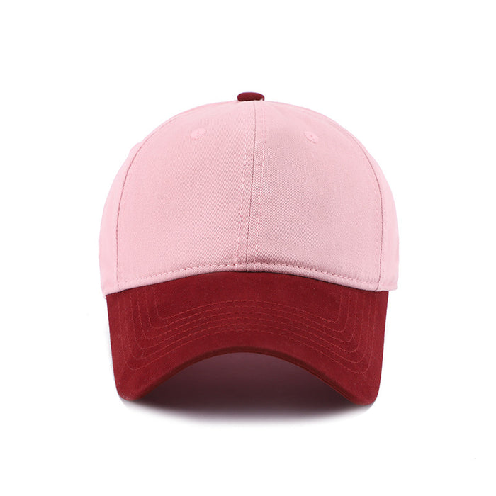 Wholesale Color blocked versatile hat, duckbill cap, soft top, sunshade and sun protection baseball cap