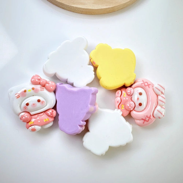 Wholesale Cartoon DIY resin accessories, handmade phone cases, hair clips, headband accessories, auxiliary materials