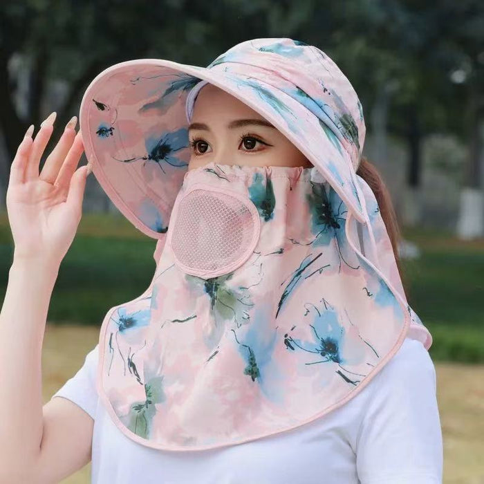 Wholesale Lace lace straw hat with curled edges and hollowed out Lafite sun hat, large brim