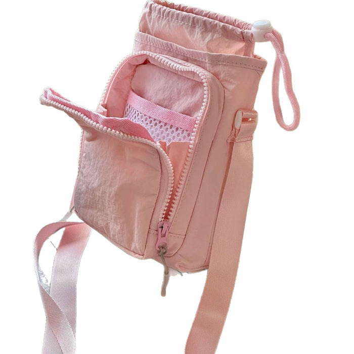 Wholesale Trendy Small Crossbody Phone Bag Polyester Solid Color Zipper Everyday Wear Gift