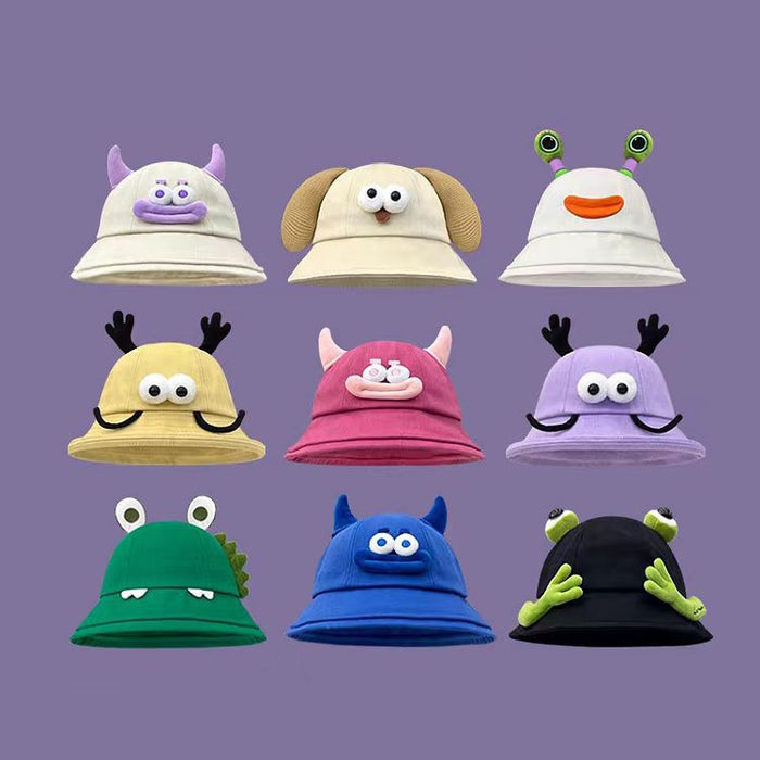 Wholesale Cute sunscreen basin hat, new cartoon fisherman hat