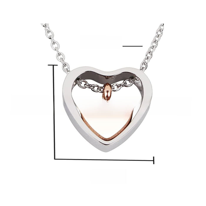 Wholesale Pendant necklace hollowed out heart-shaped creative jewelry necklace