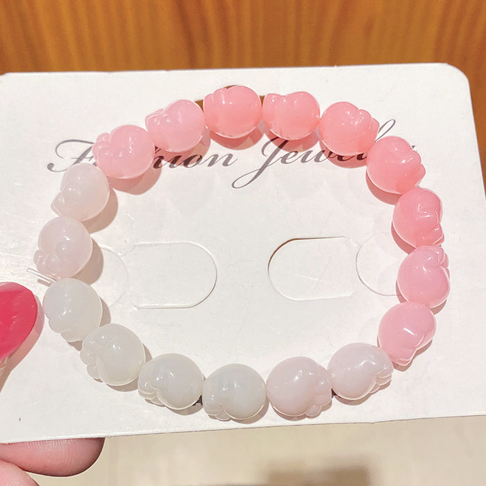Wholesale Cute Large Resin Cat Claw Bead Bracelet Student Gift MOQ≥2