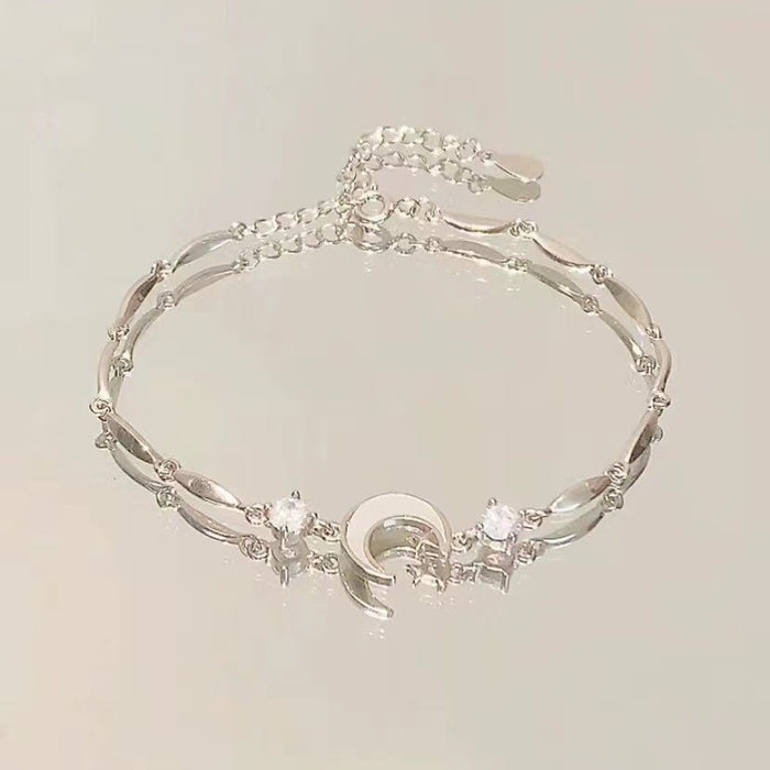 Wholesale Full Diamond Bracelet with Four Leaf Clover Zircon Electroplating, a Small and Exquisite Handpiece