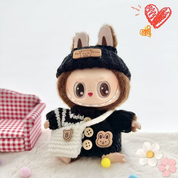 Wholesale Keychain  Clothes Pendant  Doll Bear Label Hat Sweater Suit