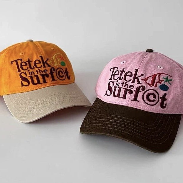 Wholesale New niche contrasting color embroidered retro duckbill cap versatile couple sun shading baseball cap