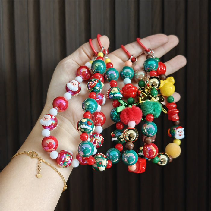 Wholesale Christmas series cartoon short keychains