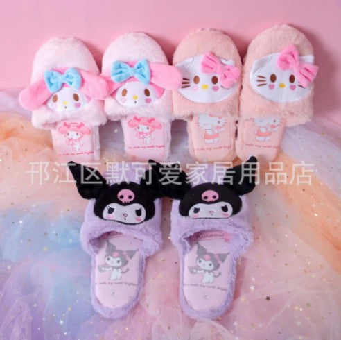 Wholesale Cartoon Cute Autumn and Winter Plush Cotton Slippers JDC-SP-MKA001