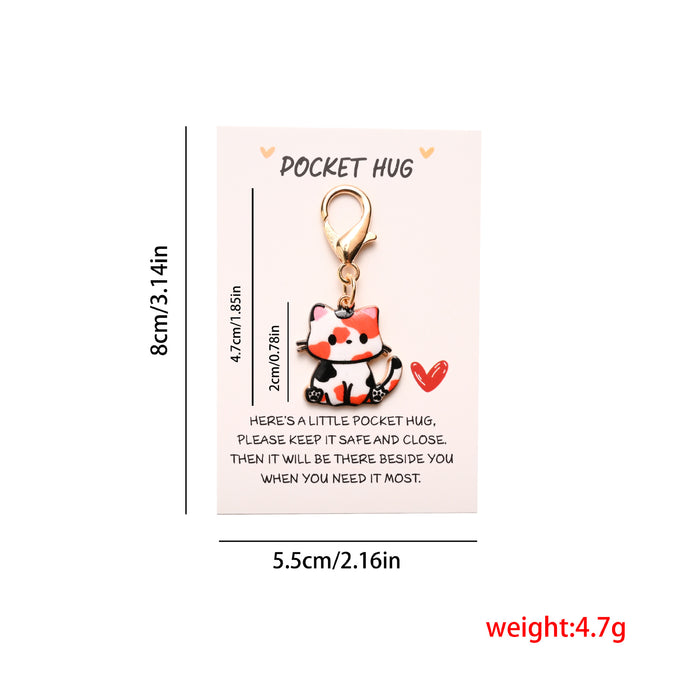 Wholesale Cute and able cartoon cat keychains