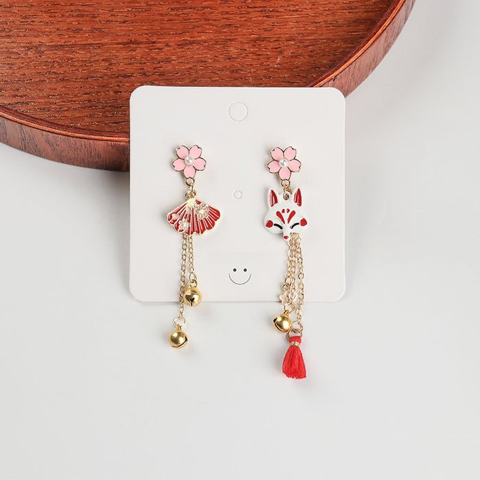Wholesale  Needle Floral Cartoon  Earrings Long Tassel Women's Jewelry