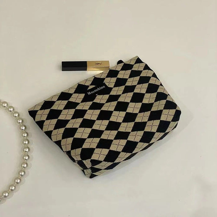 Wholesale Retro Checkerboard Underarm Bag Large Capacity All-match Portable Tote Bag Student Class Shoulder Bag