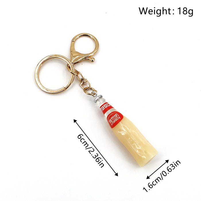 Wholesale Beverage Bottle Resin Keychains JDC-KC-HaoAn015