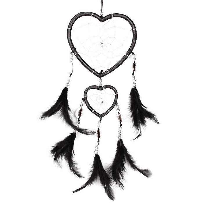 Wholesale Heart Indian Style Dreamcatcher Wall Decor Iron Pink
