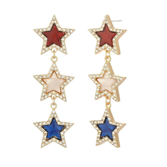 Wholesale New personalized creative star earrings with creative personality and fashion
