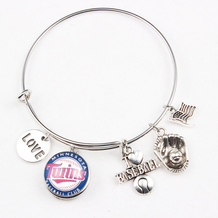 Wholesale Team bracelet alloy baseball glove small pendant bracelet