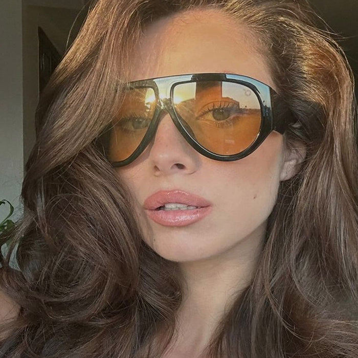 Wholesale Large frame fashionable sunglasses, sunglasses, street photography sunglasses