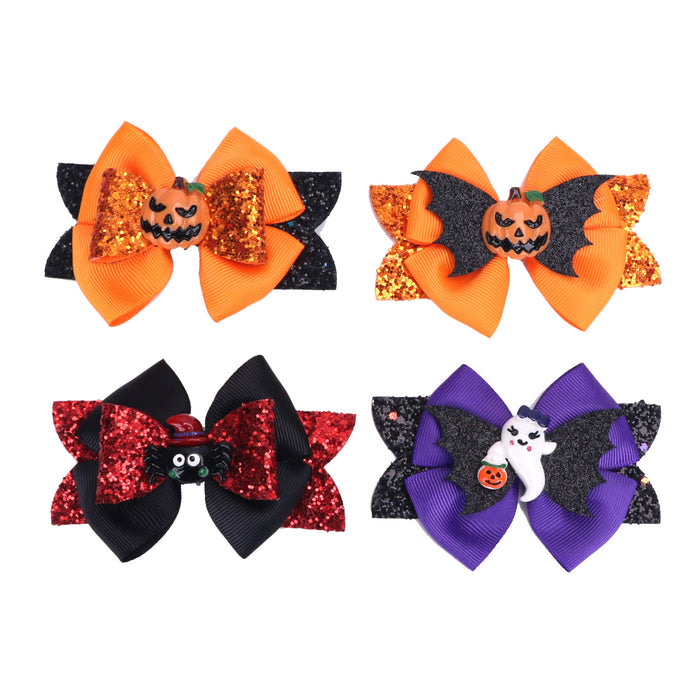 Wholesale Children Halloween Bow Hair Clip JDC-HC-Bais007