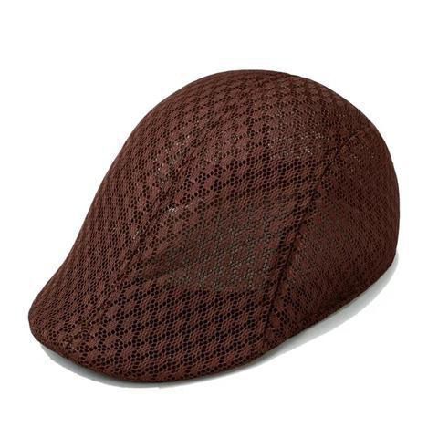Wholesale Sun hat breathable beret cap duckbill cap mesh hollow beret