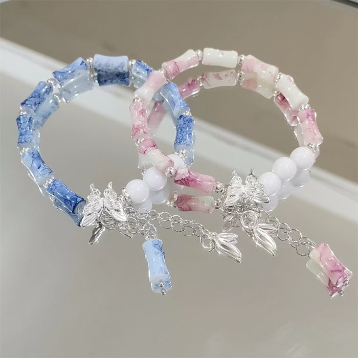Wholesale Bamboo Ink Butterfly Bracelet Versatile