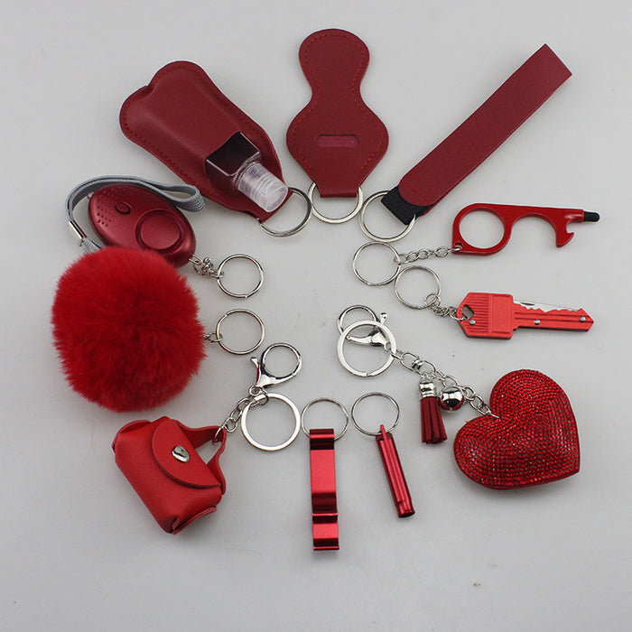 Wholesale Multifunctional Metal DIY 11-piece Keychain Set JDC-KC-TouMS080