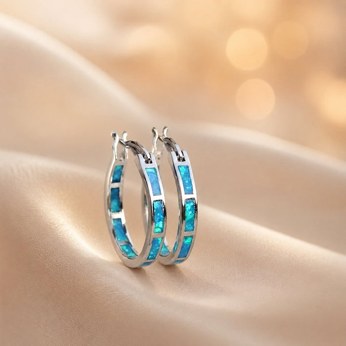 Wholesale Urban Style Geometric Blue Earrings Fashion Jewelry Accessory Party Wear Gift