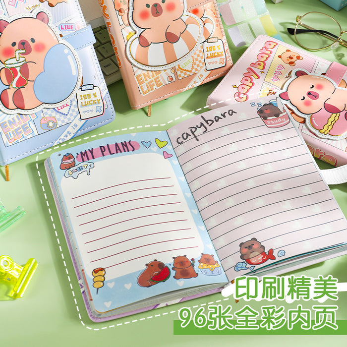 Wholesale PU Leather A5 Animal Notebook for Kids Cute Cartoon Wired Binding