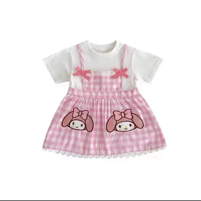 Wholesale Girls Dress Summer Baby Casual Cartoon Plaid JDC-CTS-xiaoHZ006