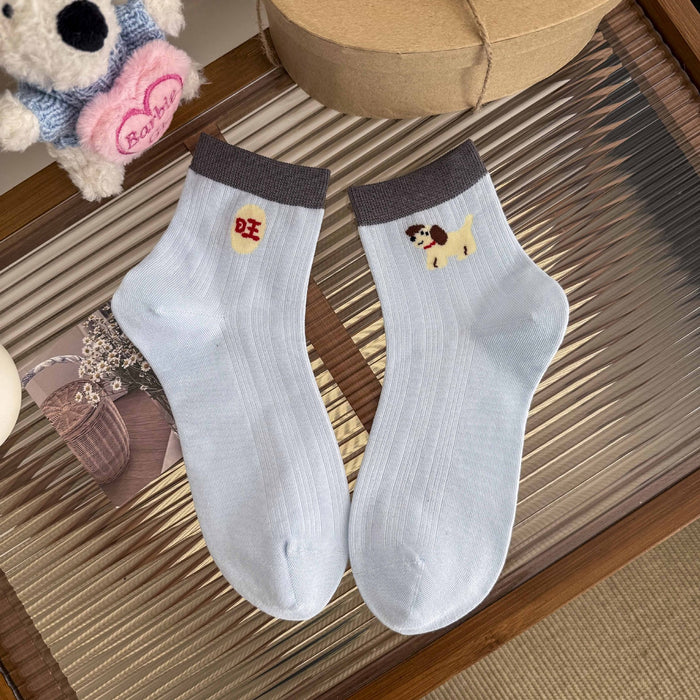 Wholesale Cartoon cute sports thin breathable tube socks boneless socks