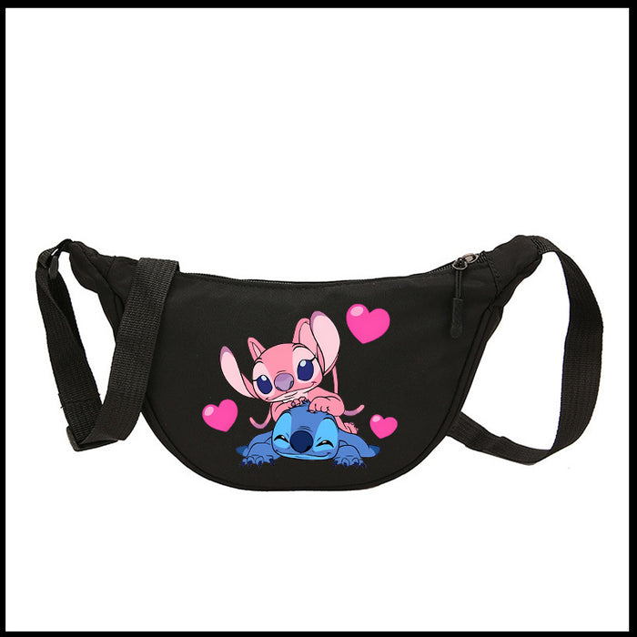 Wholesale Cartoon Print Nylon Crossbody Bag Women' s Bag Dumpling Bag Lightweight Simple Commuting