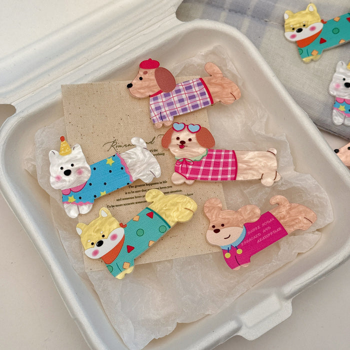 Wholesale Cute Cartoon Animal Puppy Hair Clips