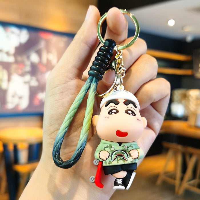 Wholesale Cute Cartoon Keychain Red Braided Style for Bag and Car Key Accessory Gift